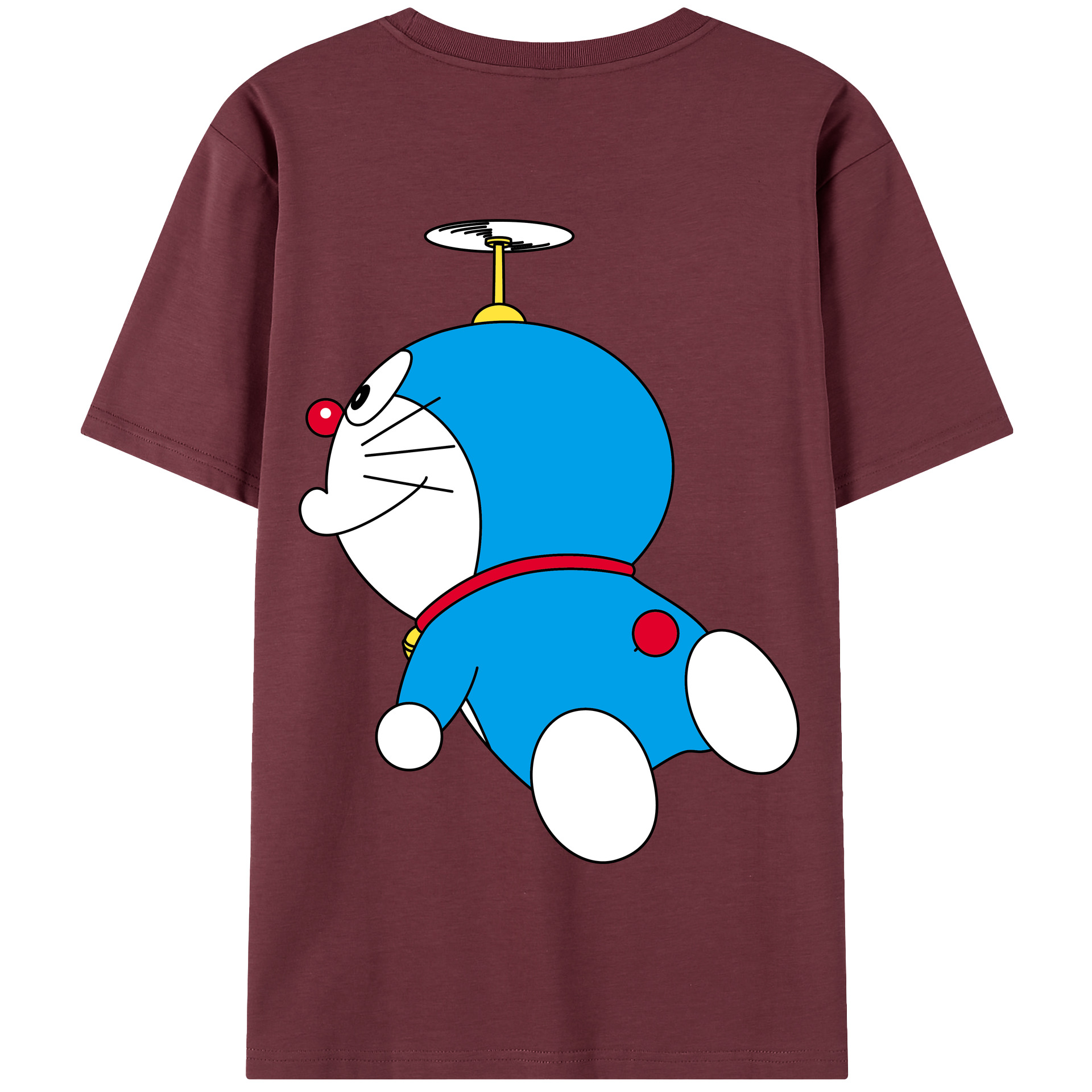 （画像用） ドラえもん Doraemon 綿100％半袖Tシャツ（背面プリント）
